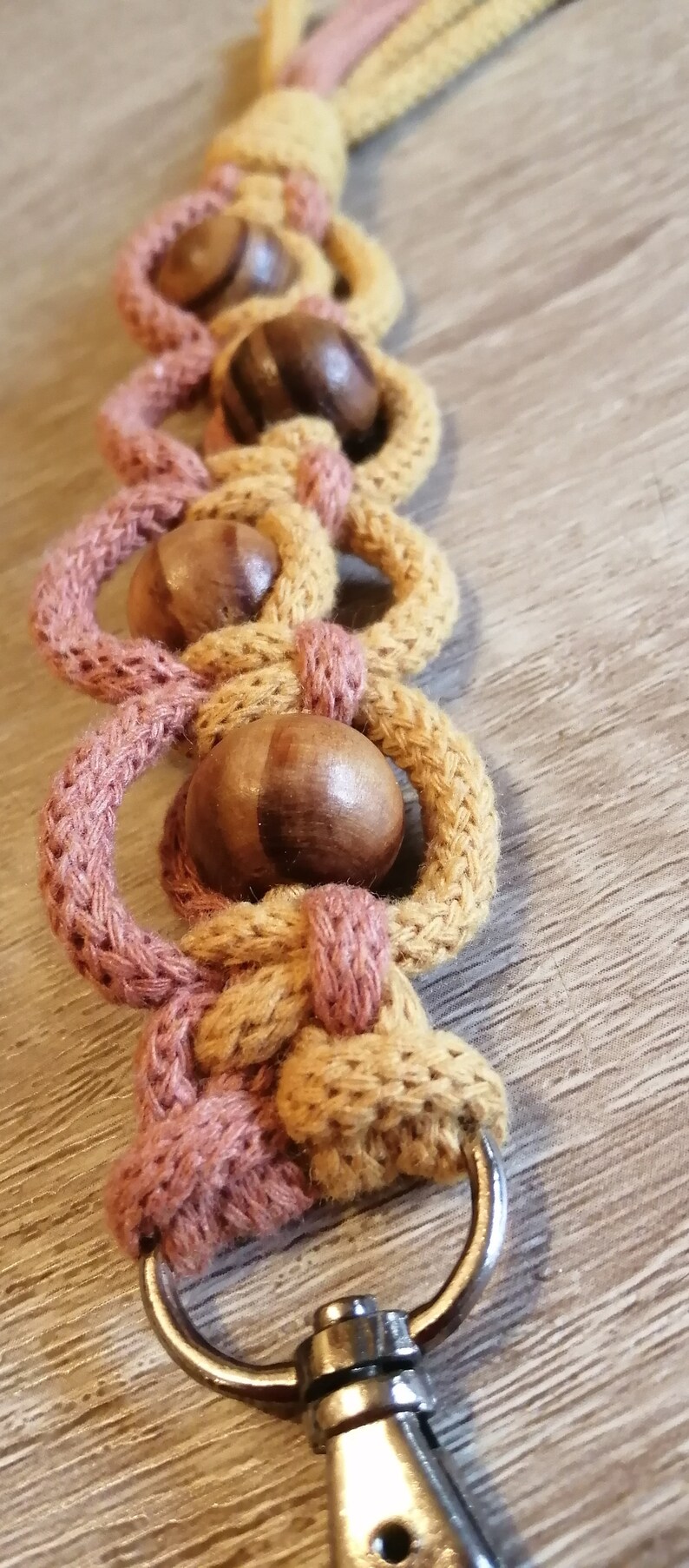 Macrame cotton keychain/Macrame cotton key ring/Bohemian Etsy