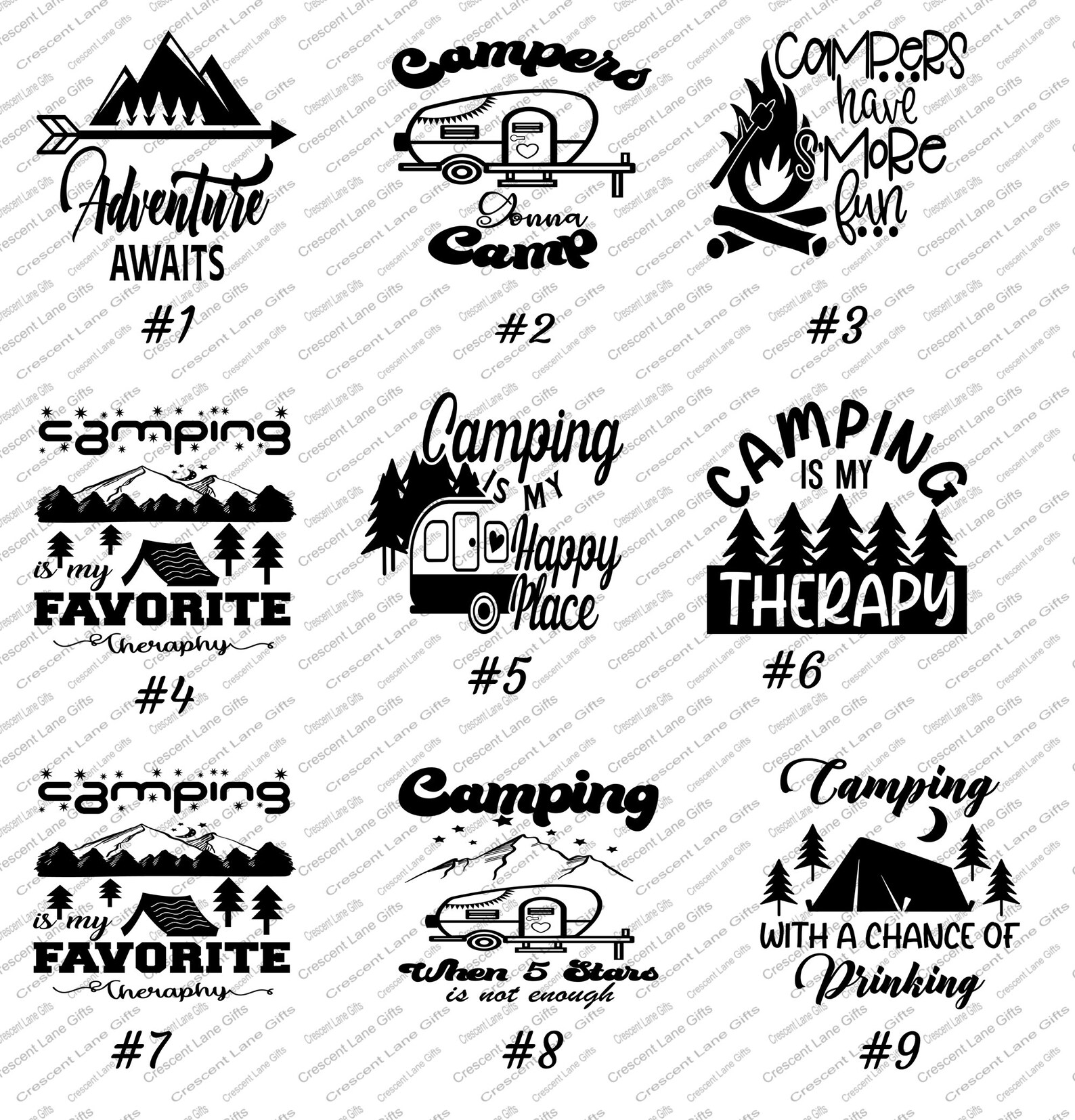 Camping Bucket Decal and Light RV decal rpod decal camper Etsy