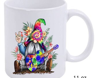 Hippie Gnome Ceramic Coffee Mug