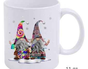 Hippie Gnomes Ceramic Coffee Mug