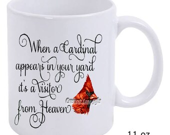 Cardinal In Your Yard Ceramic Coffee Mug