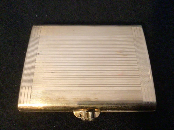 Original 1940s Stratton brass compact fully marked an… - Gem