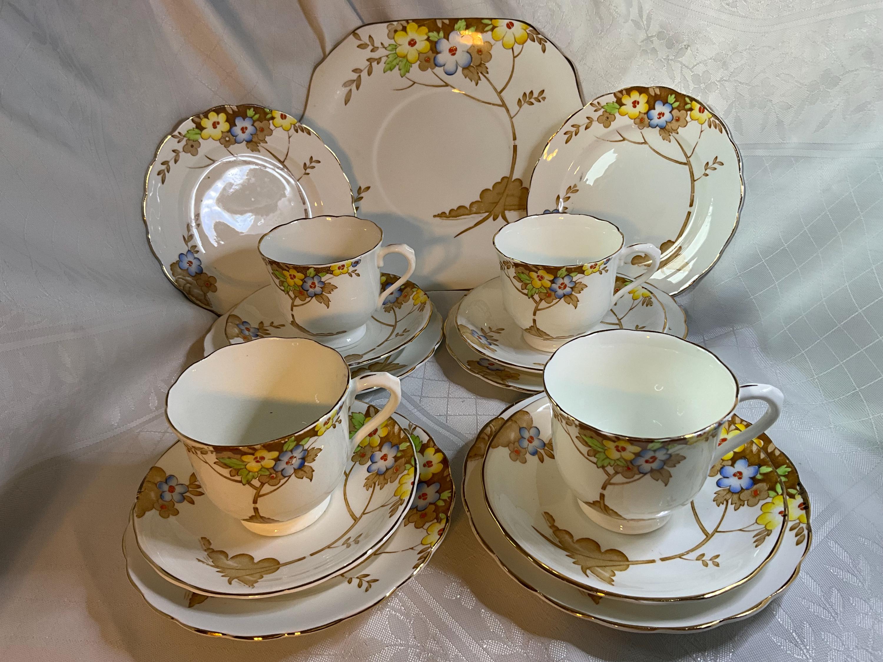 英国　クラリス・クリフ作のコーヒーセット CLARICE CLIFF COFFEE SET | eBay UK