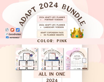 ADAPT 2024 BUNDLE for Digital Planning | Digital planners, Widgets and Expansion Pack | Use in GoodNotes, Noteshelf or other notetaking apps