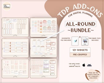 All-Round Widgets Bundle for Digital Planning | TDP WIDGETS | Use in GoodNotes, Noteshelf, Xodo or other note-taking apps