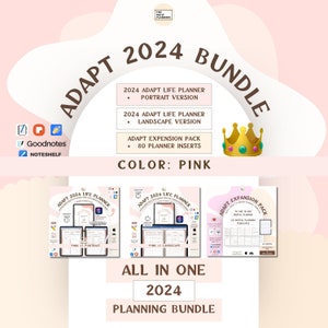 ADAPT 2024 BUNDLE for Digital Planning Digital planners, Widgets and Expansion Pack Use in GoodNotes, Noteshelf or other notetaking apps image 1