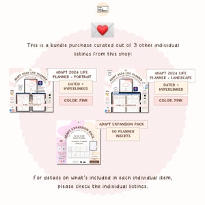 ADAPT 2024 BUNDLE for Digital Planning Digital planners, Widgets and Expansion Pack Use in GoodNotes, Noteshelf or other notetaking apps image 2
