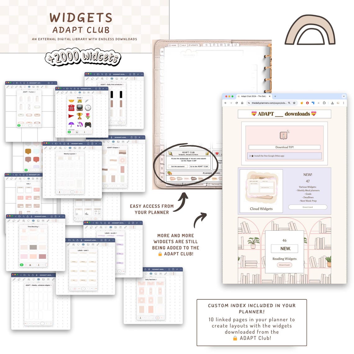 2026 Adhd/asd/audhd Friendly Digital Planner: Dated ADAPT Planner ...