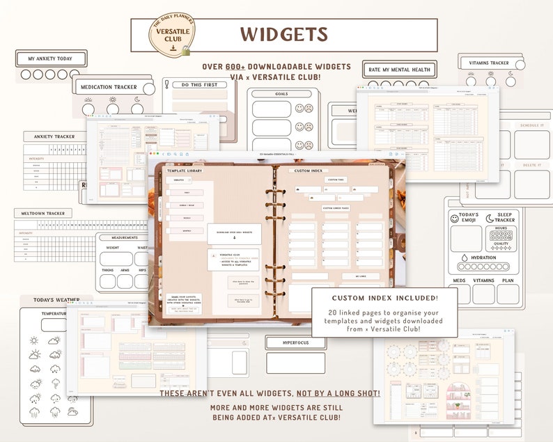 2023 Versatile LIFE ESSENTIALS Digital Planner Fall Vibes Etsy