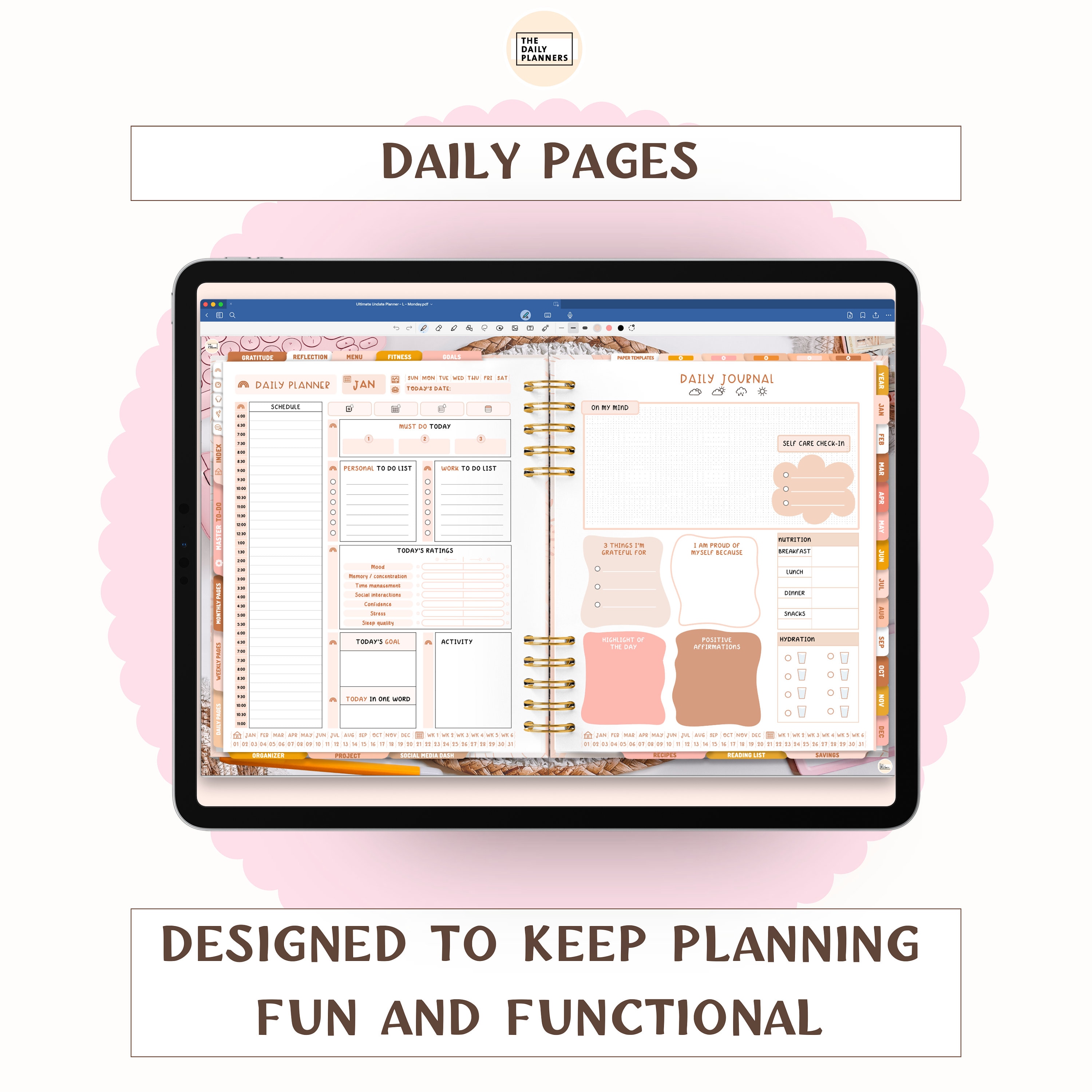 4.0 Ultimate Undated Life Planner | Landscape Digital Planner ...