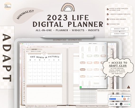 2023 Mid-Year Planner Update and Flip-through, Minimal Planning