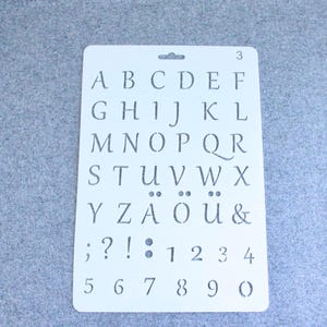 Plantilla-255x174x0.4 mm-Plantilla de letras del alfabeto-Plantilla de dibujo de plástico-Pintura en aerosol Decoración-Decoración de paredes-Scrapbooking Manualidades Diario