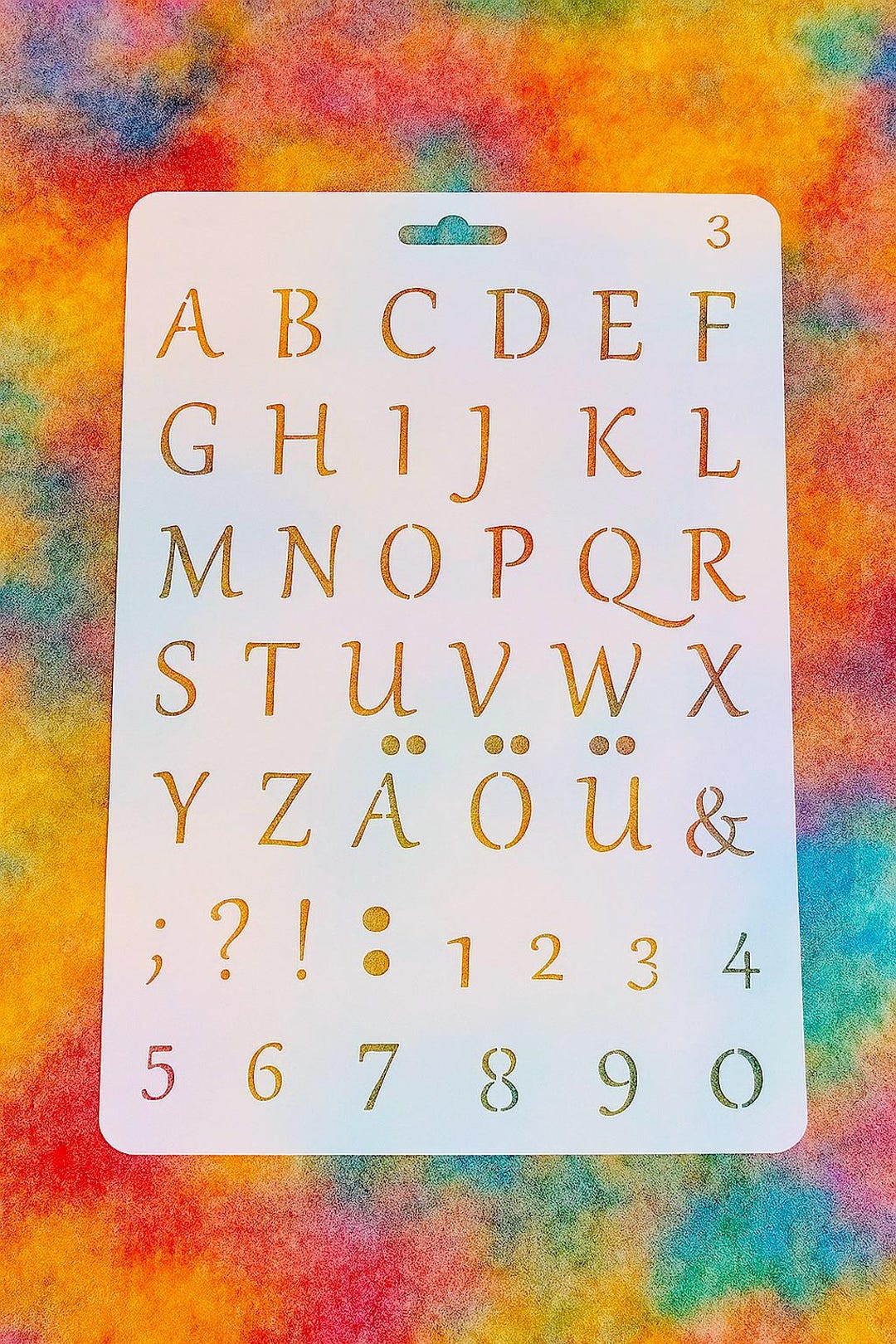 Stencil-255x174x0.4mm-alphabet Letters Stencil-plastic Drawing Stencil ...