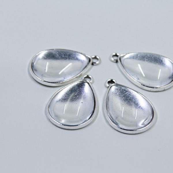 thumbnail image 2 of Solid Sterling Silver Pendant Blanks – 10x8mm Stone Cage Settings – Made In Australia 2 of 6