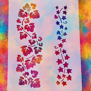 Stencil-255x174x0.4mm-Vines Grape Leaf Stencil-Plastic Drawing Stencil-Spray Painting Decorating-Wall Decorating-Scrapbooking Craft Journal