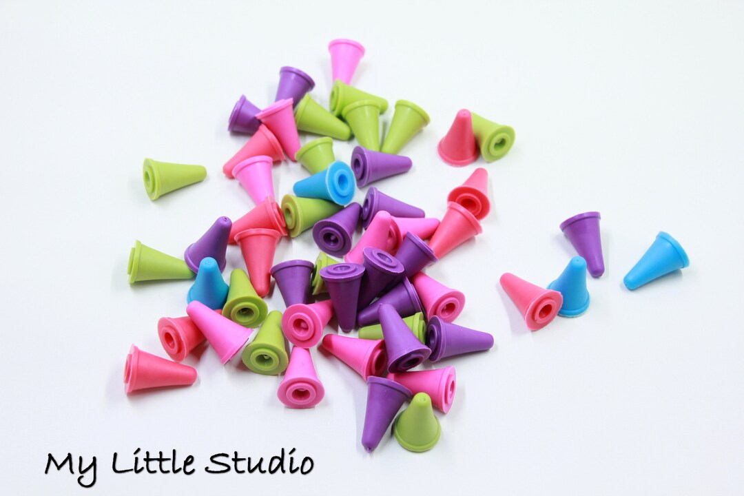 Knitting Needles Capsplastic Needle Stoppers20x12mmhole 2mmpack of 4 Pieces Etsy