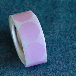 Adesivi rotondi rosa-25mm rotondi-1 rotolo-500 adesivi-etichette sigillanti-mailing scrapbooking mestiere regalo diario-adesivi adesivi decorativi
