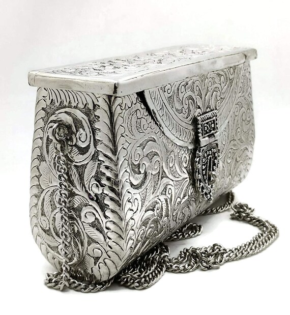 Amazon.com: Silver Wedding Purse