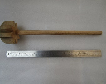 Wooden Handcrafted Whisk Beater - Indian handmade Mathani, Ravi, Ravai - Butter Milk Churner by hand - hand egg beater