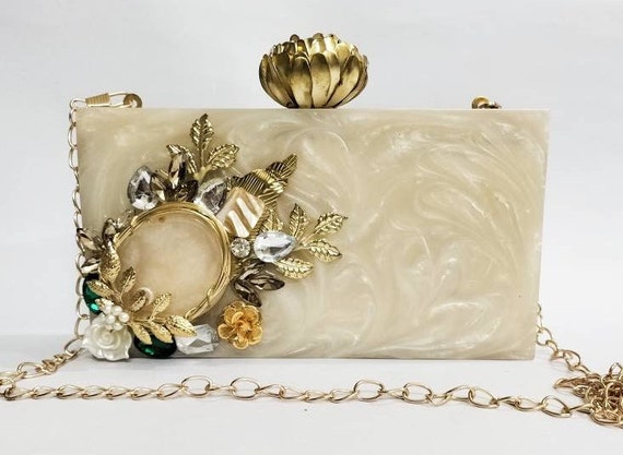 EOS Acrylic Resin Clutch Bag With Long Strap Women/girls - Etsy