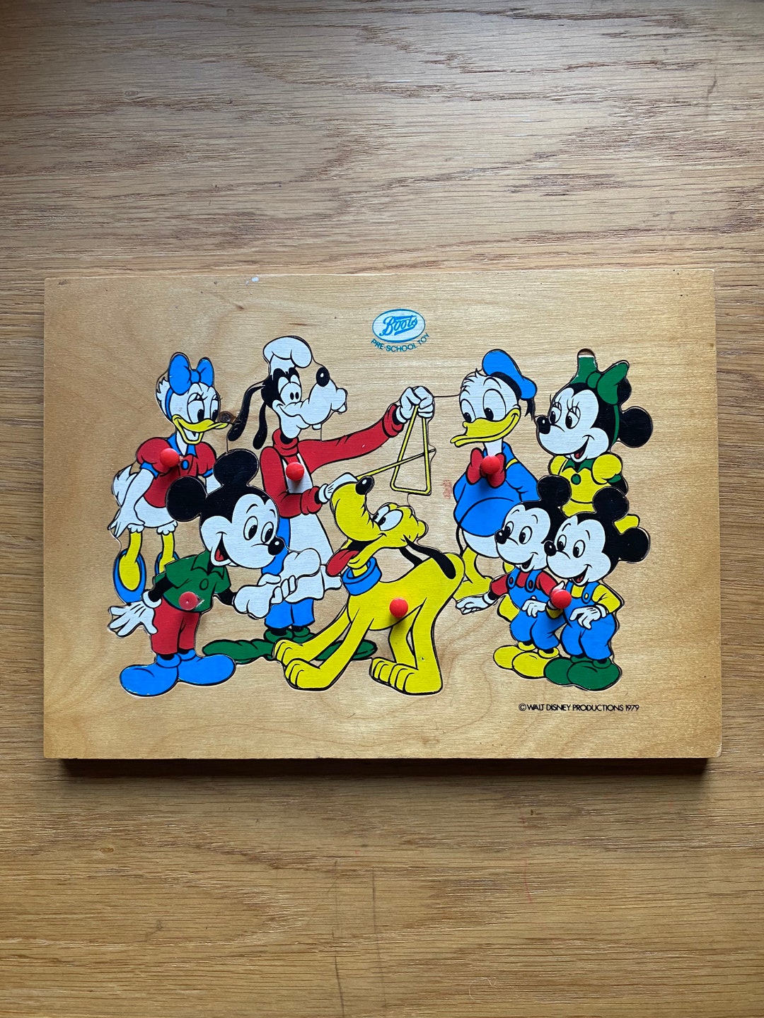 1979 Disney Wooden Puzzle Etsy