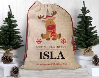 Hoople Christmas Santa Sack Reindeer Delivery Present Bags from North Pole Bags for Kids Large Christmas Decoration Stocking 2 Pack Hoople Christmas Santa Sack Reindeer Delivery Present Bags from North Pole Bags for Kids Large Christmas Decoration Stocking 2 Pack