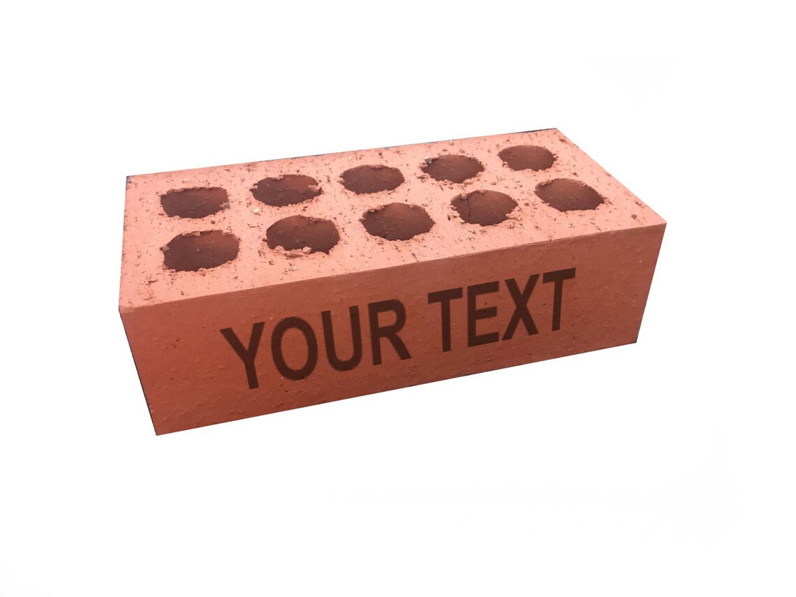 Laser Engraved Personalised Brick Ideal for a Special Gift Etsy