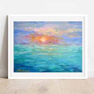 Rise - Print | Seascape Poster | Home Decoration | Wall Decor | Marine Lifestyle | Ocean Painting | Acrylics on Canvas | by Stella Löninger