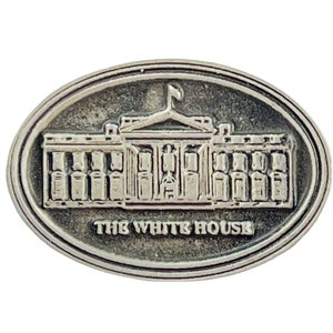 Vintage White House Lapel Pin Washington DC Travel Souvenir Gift