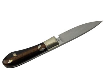 Vintage Ence Custom Knife Drop Point Fixed Blade