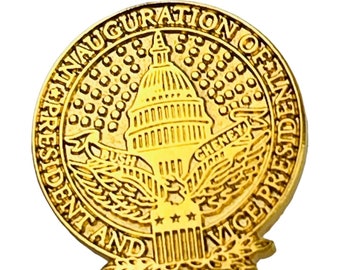 Vintage 2001 President George W. Bush Inauguration Lapel Pin Souvenir Gift Republican Political Memorabilia