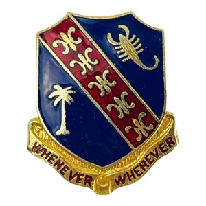 Vintage 148th Field Artillery Regiment Unit Crest Lapel Pin Military ...