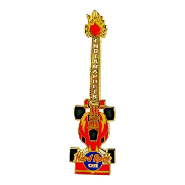 Hard Rock Cafe Pin 1999 Indianapolis 500 Race Car Vertical Guitar Indy Racing Fan Gift Souvenir