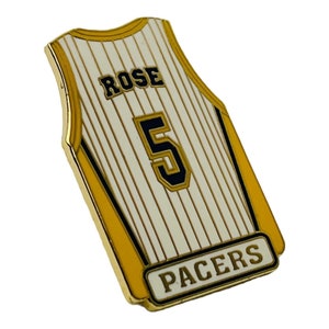 Champion NBA Jalen Rose Indiana Pacers Pinstripes Jersey Sz 44