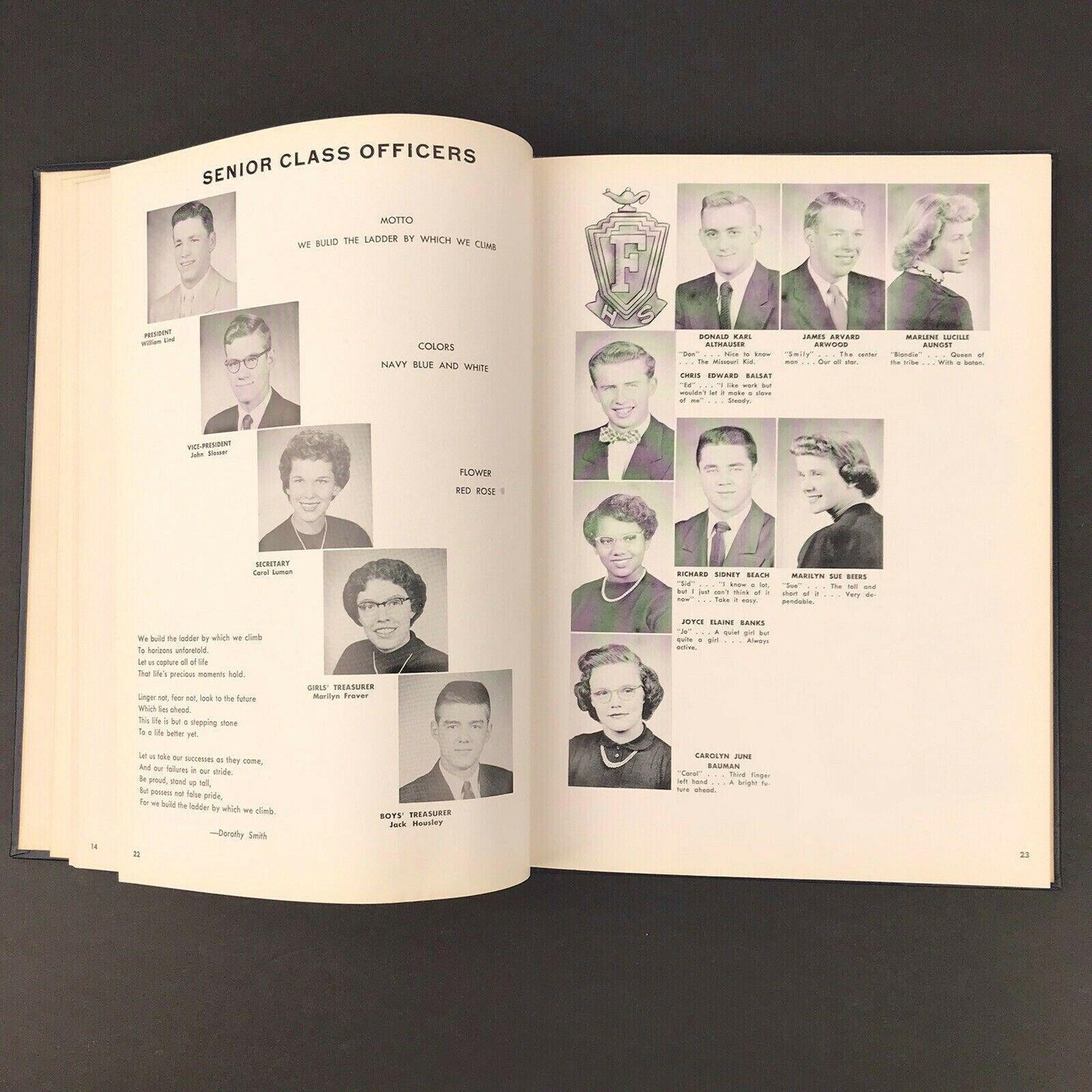 1954 Fostoria Ohio High School Fohirab Yearbook Vintage Etsy