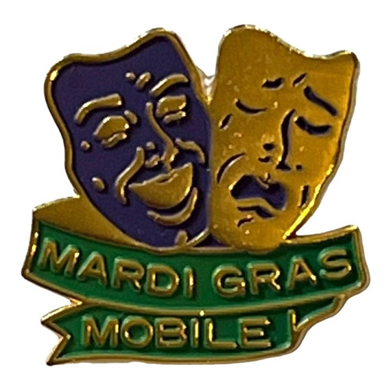 Vintage Mardi Gras Mobile Alabama Lapel Hat Pin 1… - image 9
