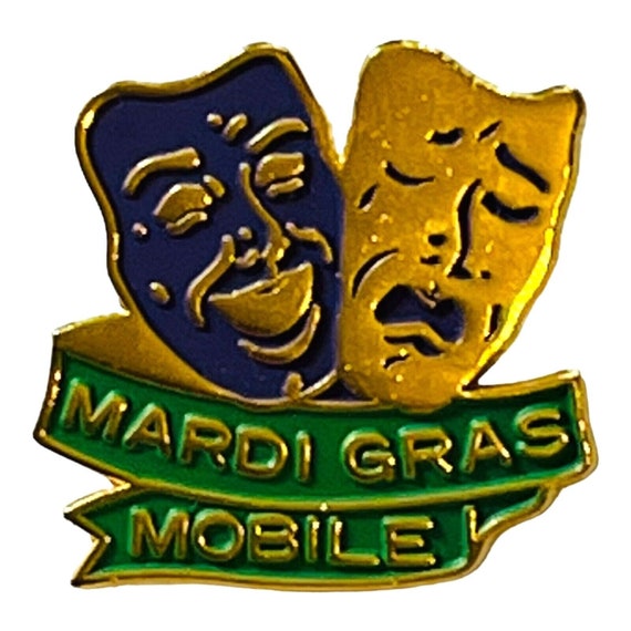 Vintage Mardi Gras Mobile Alabama Lapel Hat Pin 1… - image 8