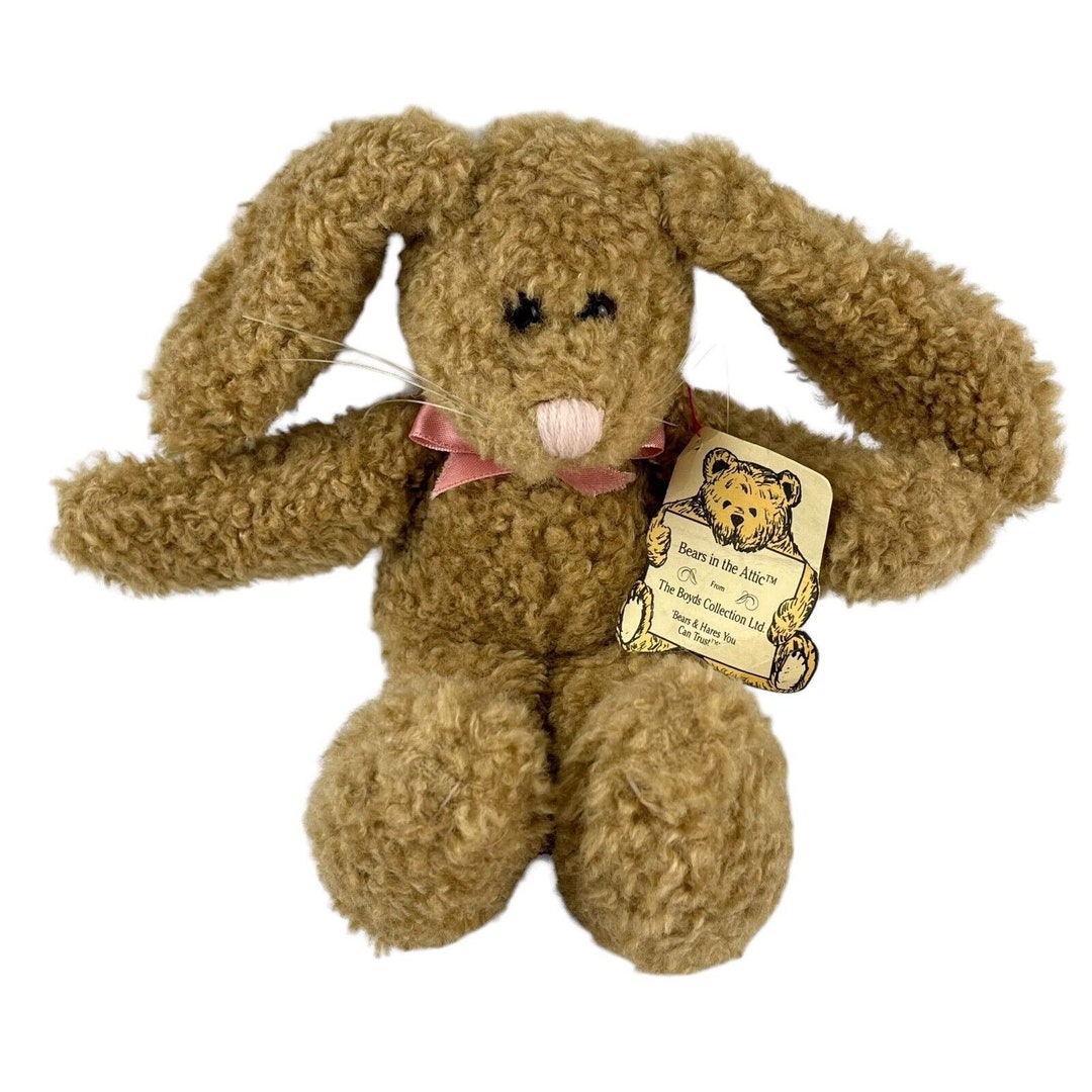 Boyds Bears in the Attic Easter Bunny Rabbit Sherpa Stuffed Animal 8 ...