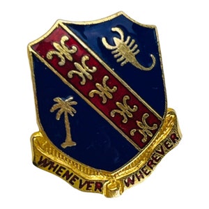 Vintage 148th Field Artillery Regiment Unit Crest Lapel Pin Military ...