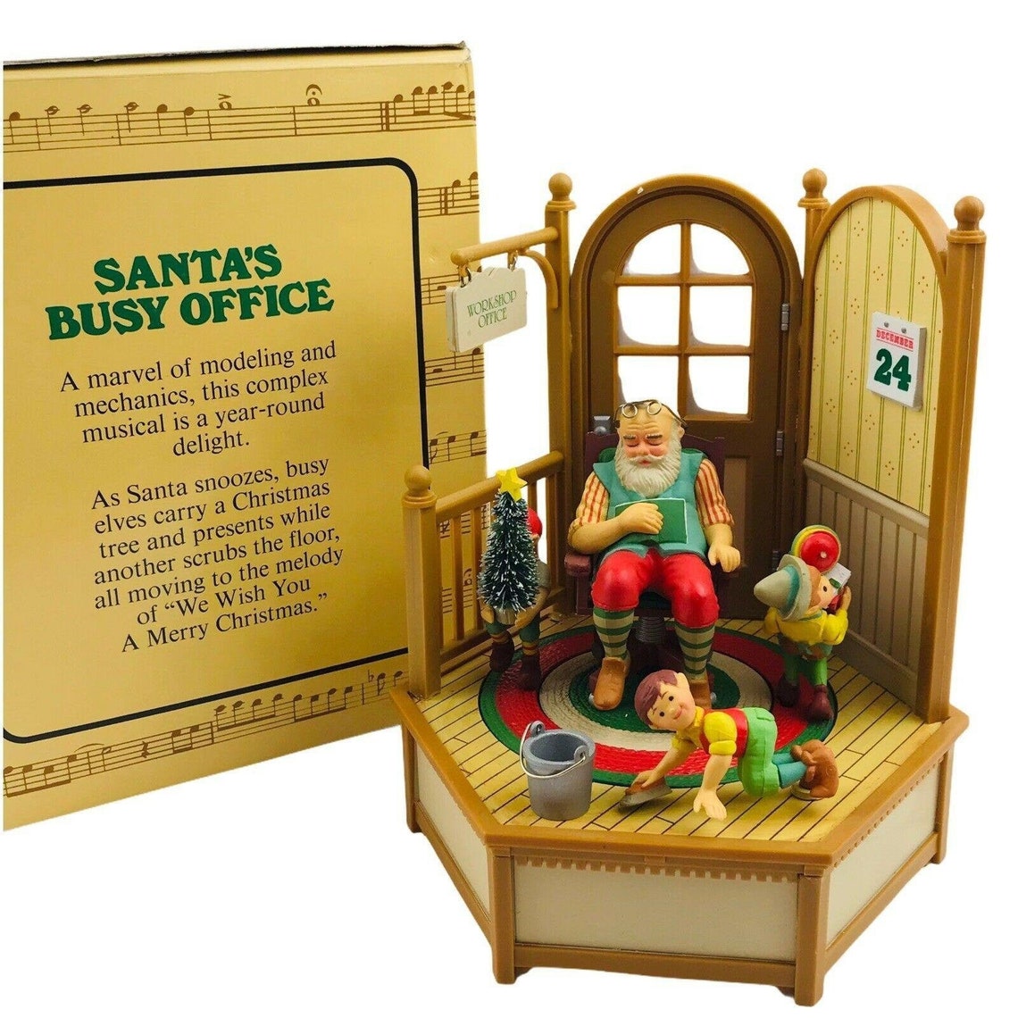 Vintage 1981 Enesco Christmas Music MultiAction Box Etsy