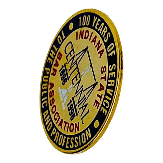 Vintage Indiana State Bar Association Lapel Pin 1… - image 5
