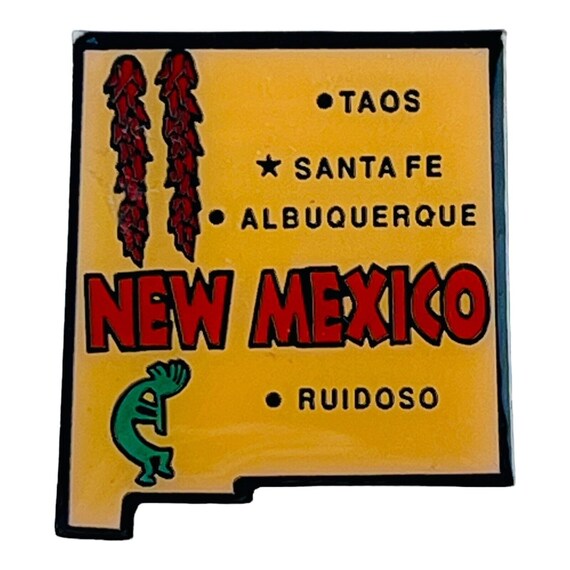 Vintage New Mexico State Map Lapel Pin Travel Sou… - image 6