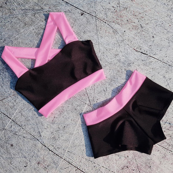 Hot Pink Workout Set Etsy