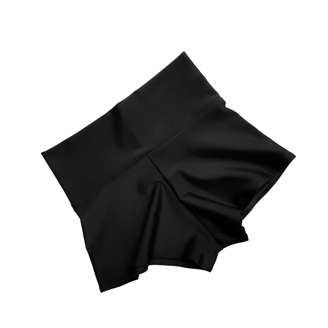 Pole Dance Shorts Black High Waisted, Yoga Wear, Dance Shorts, Workout