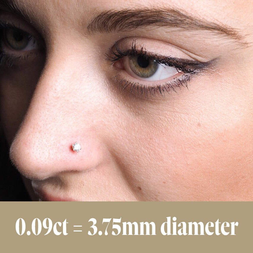Forbidden Body Jewelry Sterling Silver CZ Nose Studs - 22G Hypoallergenic Nose Rings Set