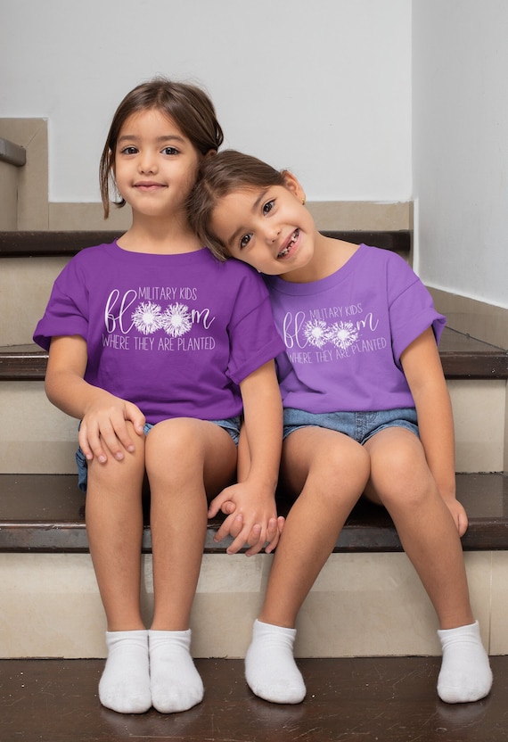 Military Kids Bloom where they are planted design.