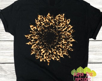 Leopard Sunflower PNG & SVG