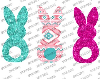 Tribal Bunny Trio