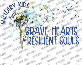 Military Kids Dandelion