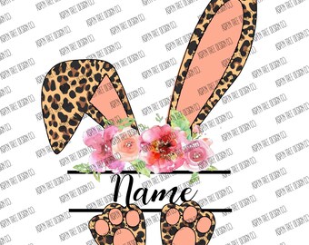 Leopard Bunny Split Frame